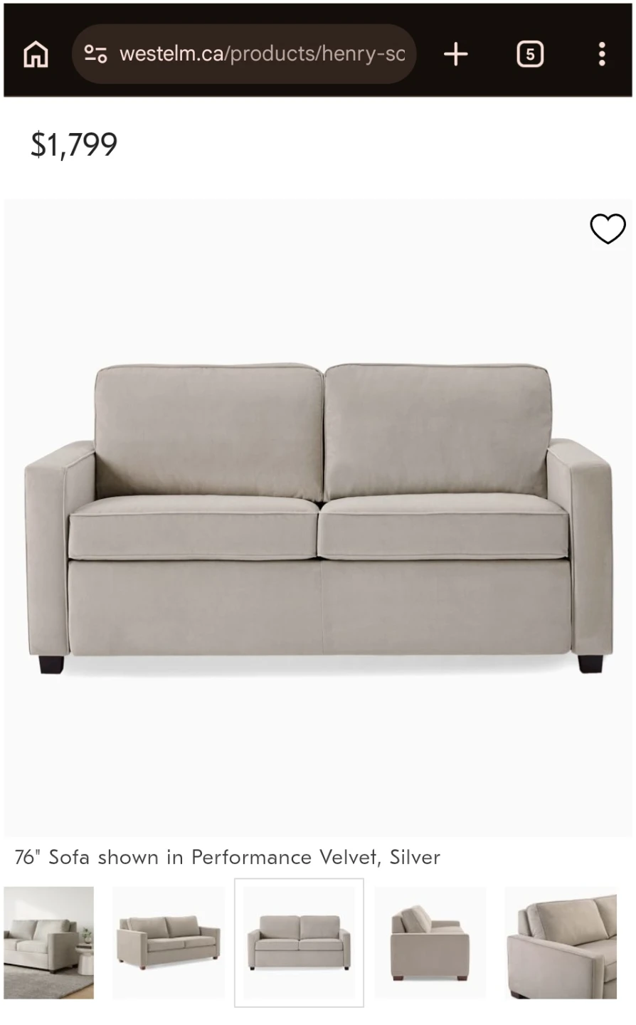 West Elm Couch