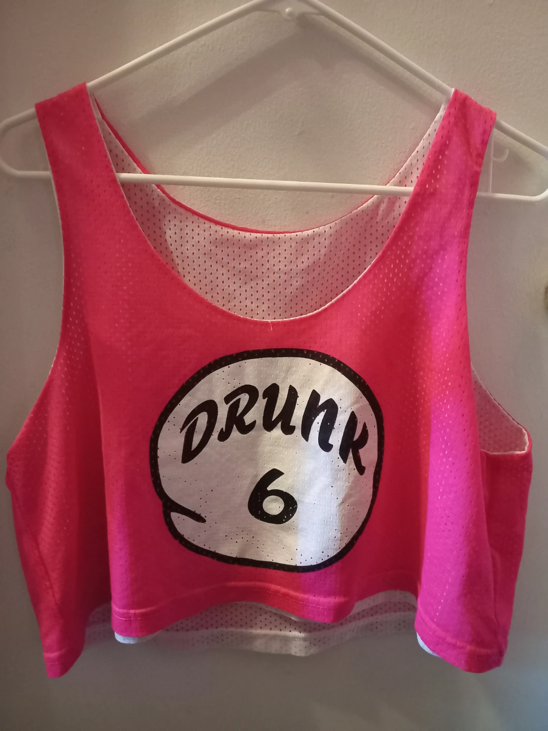 Pink Mesh Crop Tank Top - photo 5