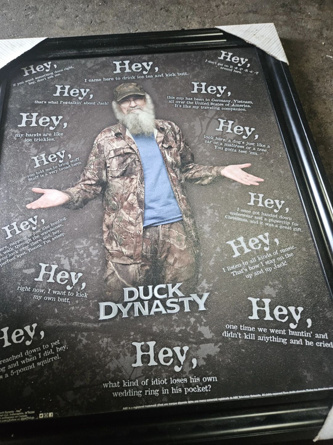 Duck Dynasty Framed Art Print with Quotes - photo 2
