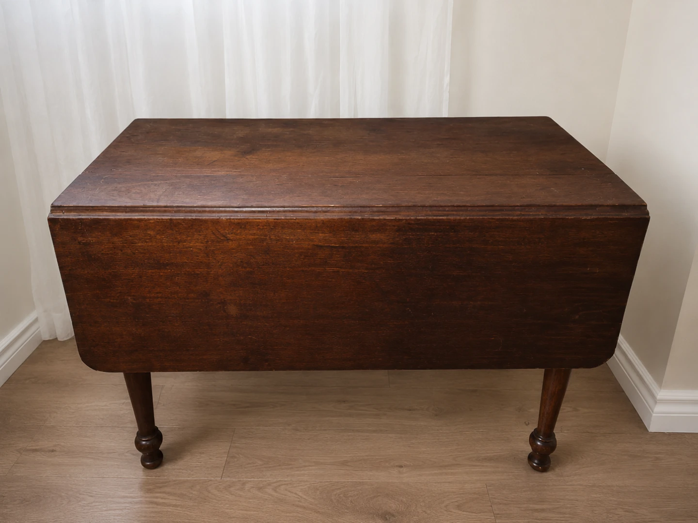 Folding Leaf Table - Brown Wood