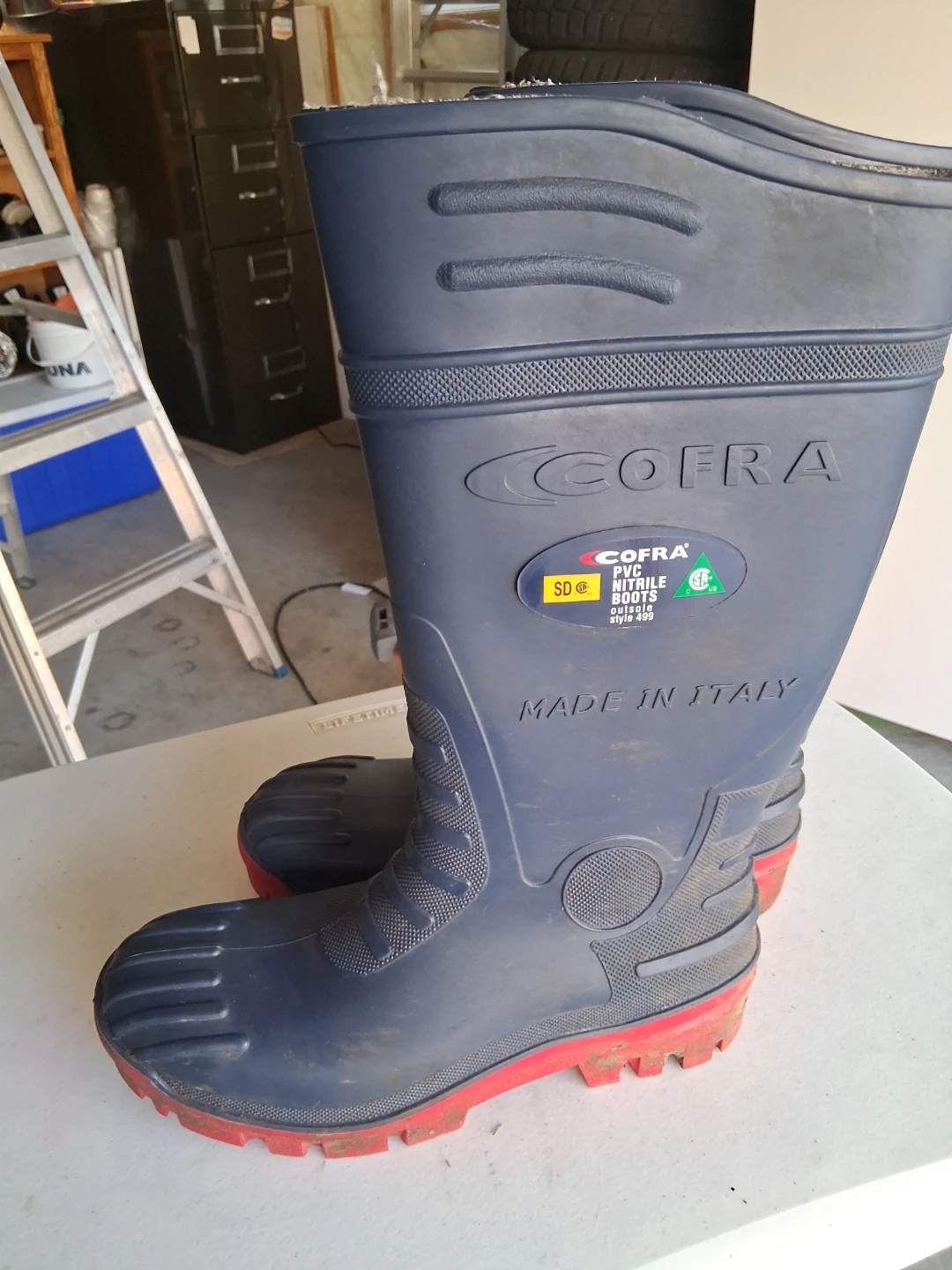COFRA Blue PVC Nitrile Boots - Size 9