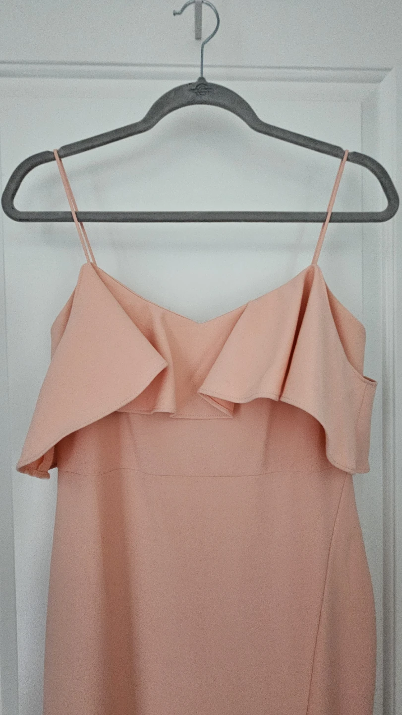 Likely Peachy Ruffle Maxi Dress, Size 6