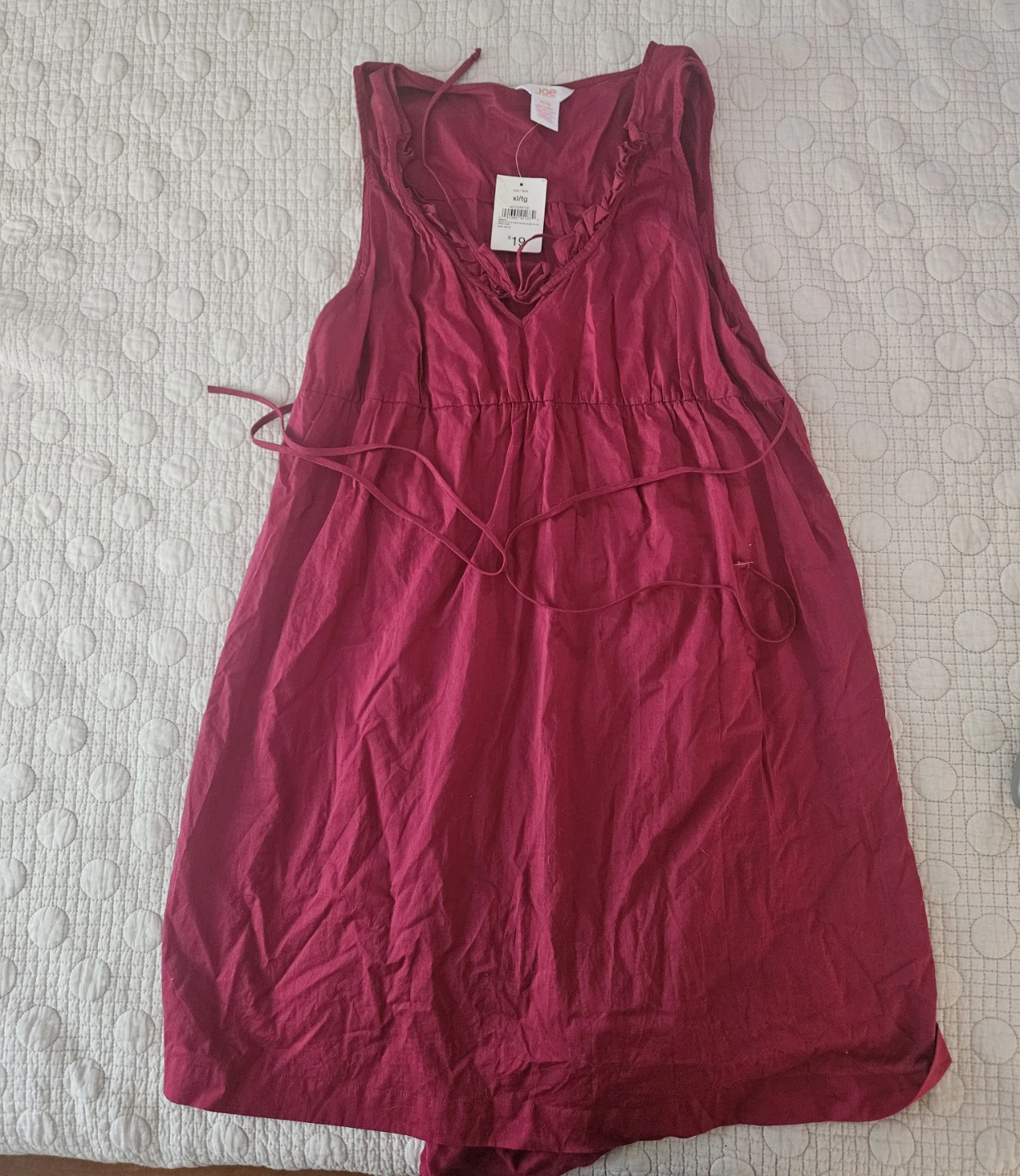 Joe Fresh Women's Berry Red Sleeveless Dress - New with tags