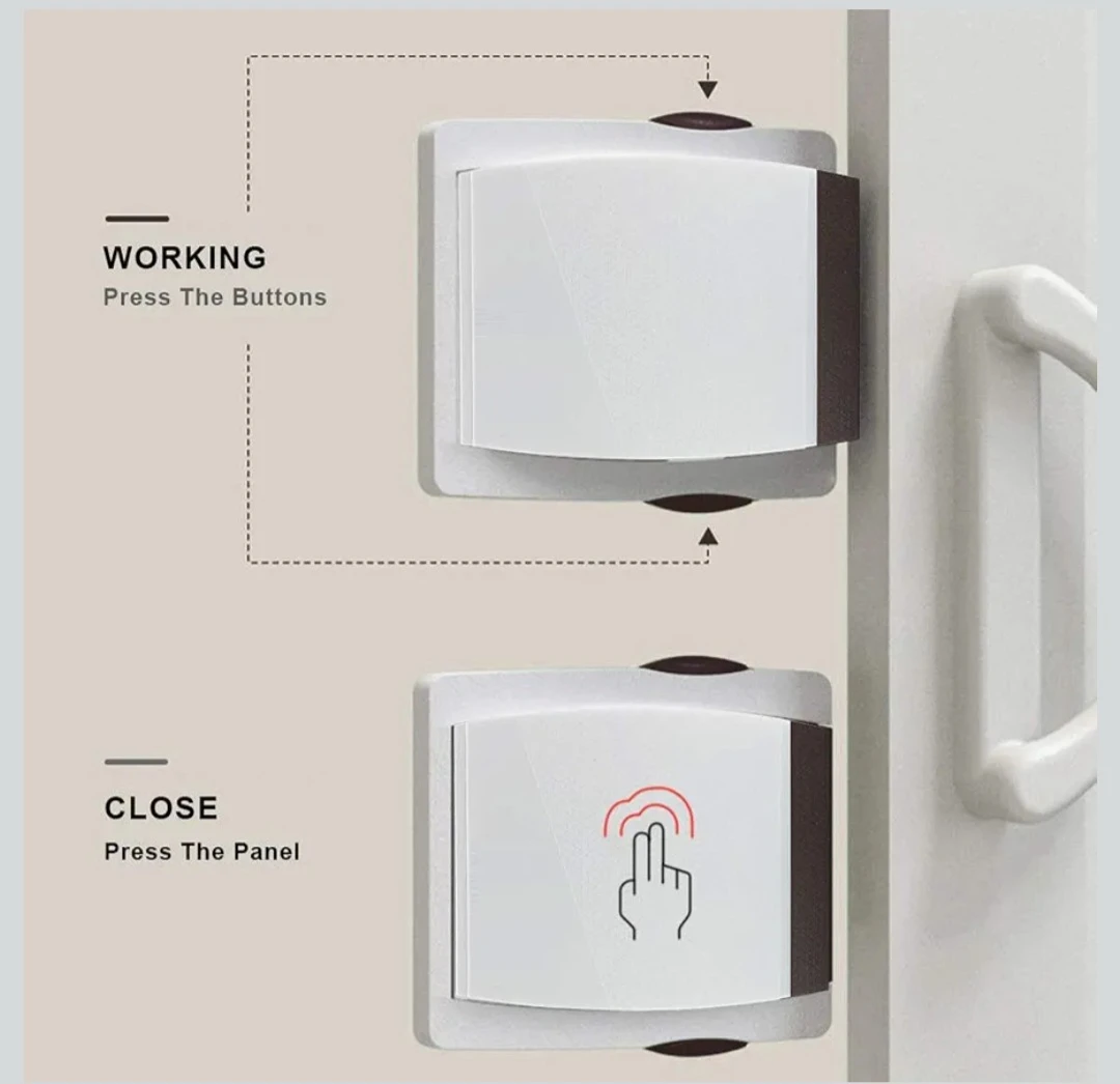 4pcs OKEFAN White Baby Safety Sliding Door Locks (4 Pack) - photo 5
