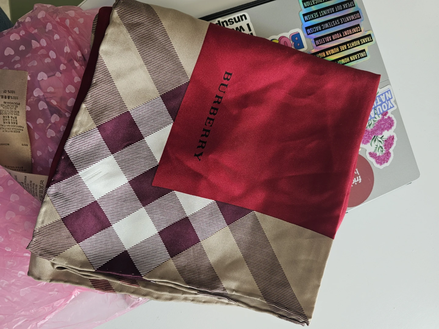 Classic Plaid Silk Scarf (REP) - photo 4