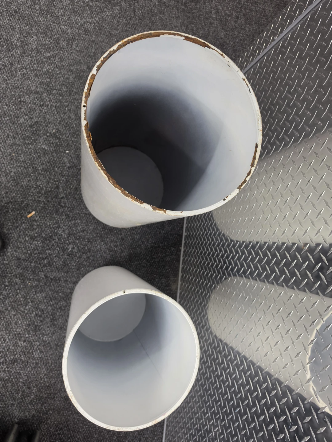 White Cylindrical Stands (2) - photo 3