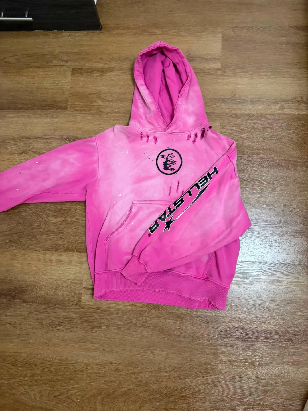 Hellstar Pink Tie Dye Hoodie