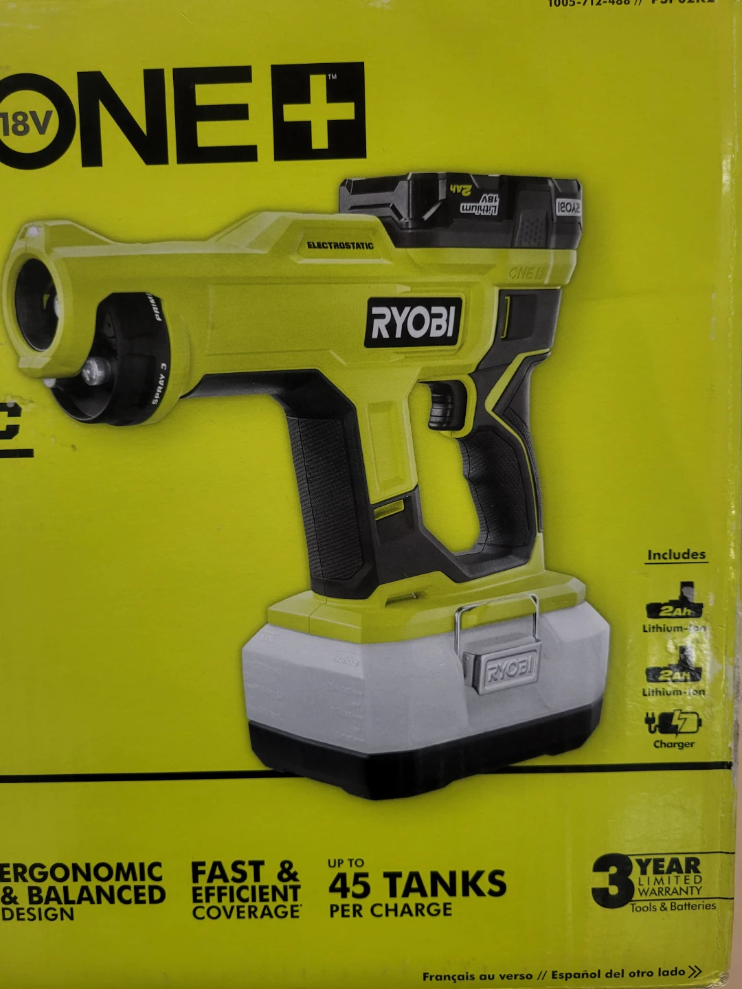 Ryobi ONE+ 18V Handheld Electrostatic Sprayer Kit - photo 5