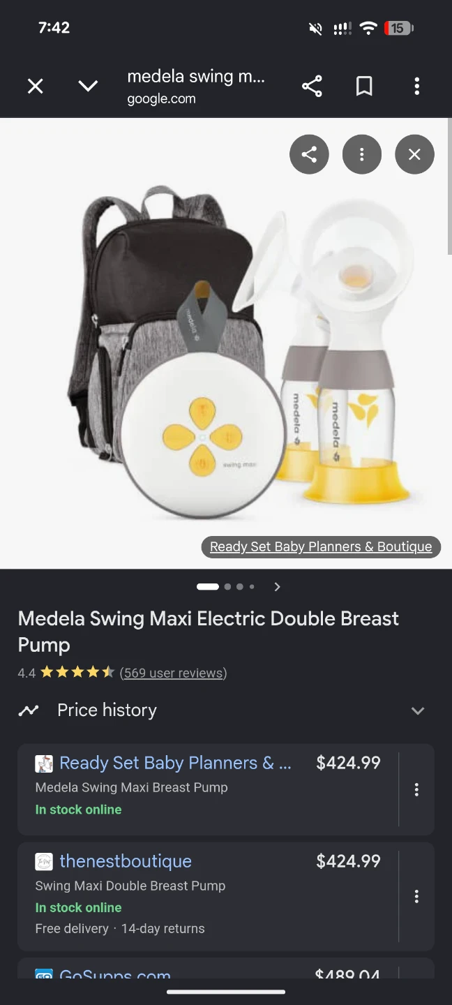 Medela Swing Maxi Electric Double Breast Pump with Bag - photo 3