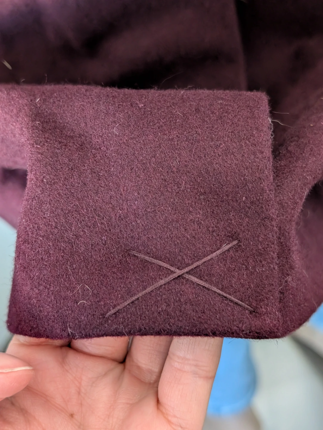 Anne Klein Burgundy-Plum Wool Blend Coat - photo 4