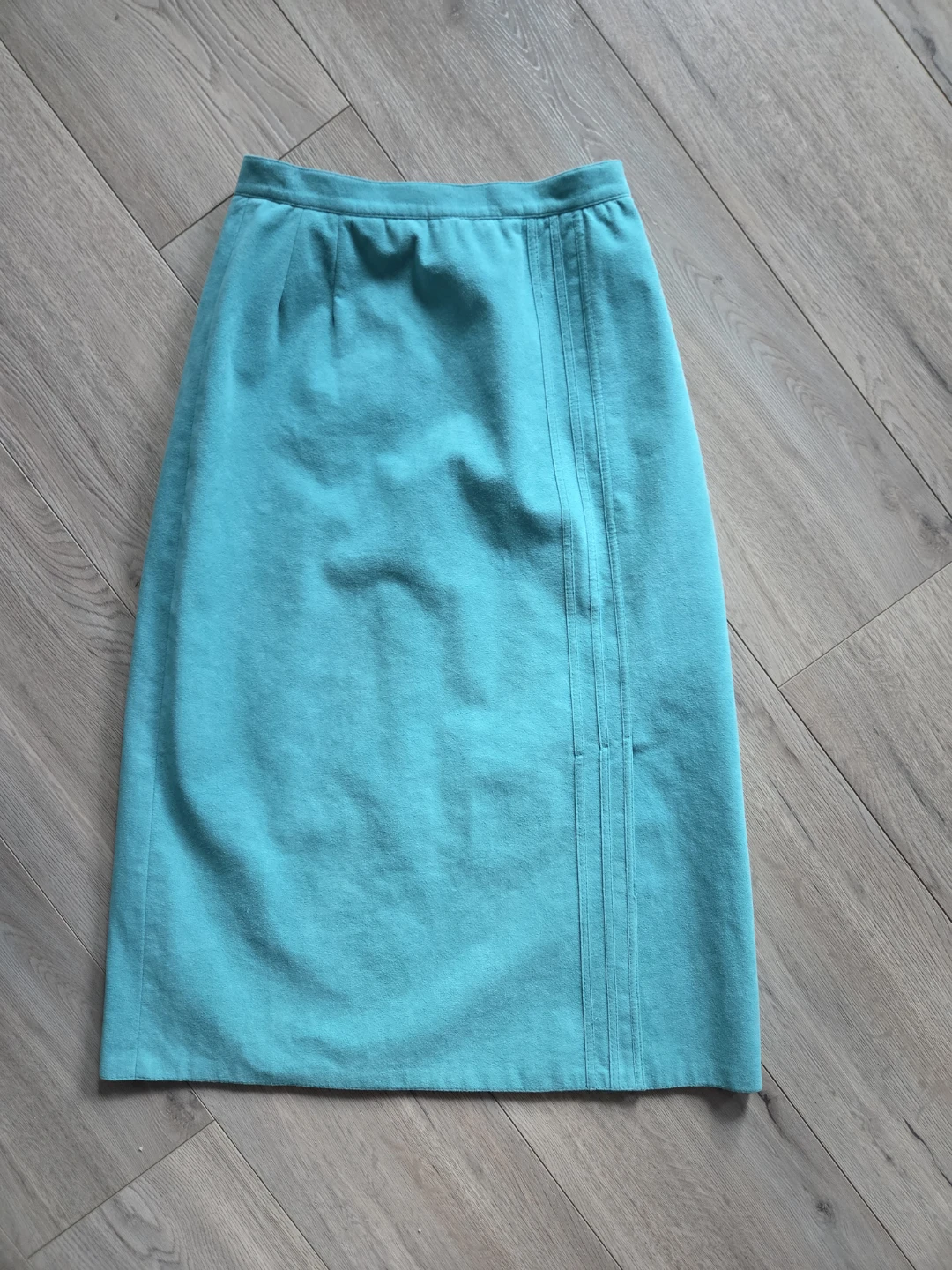 Vintage Suede Turquoise Skirt