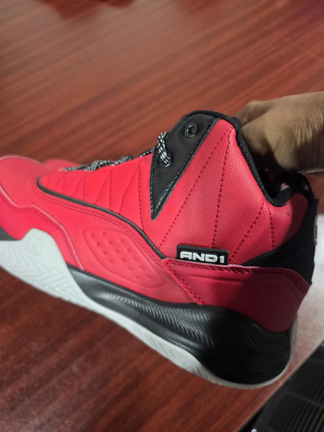 AND1 Red Basketball Shoes  size 10 - photo 2