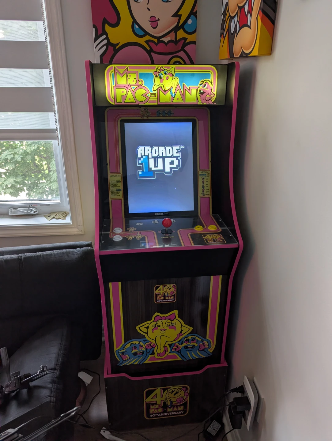 Arcade1Up Ms. Pac-Man 40th Anniversary Edition Arcade Cabinet