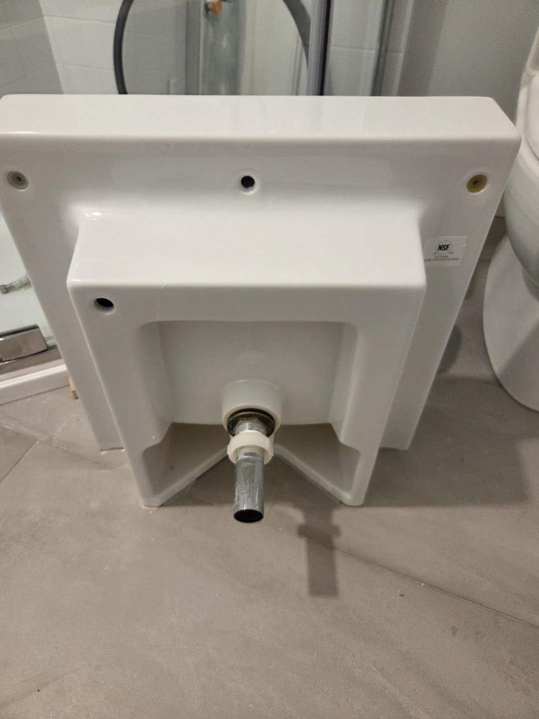 White Bathroom Sink - photo 2