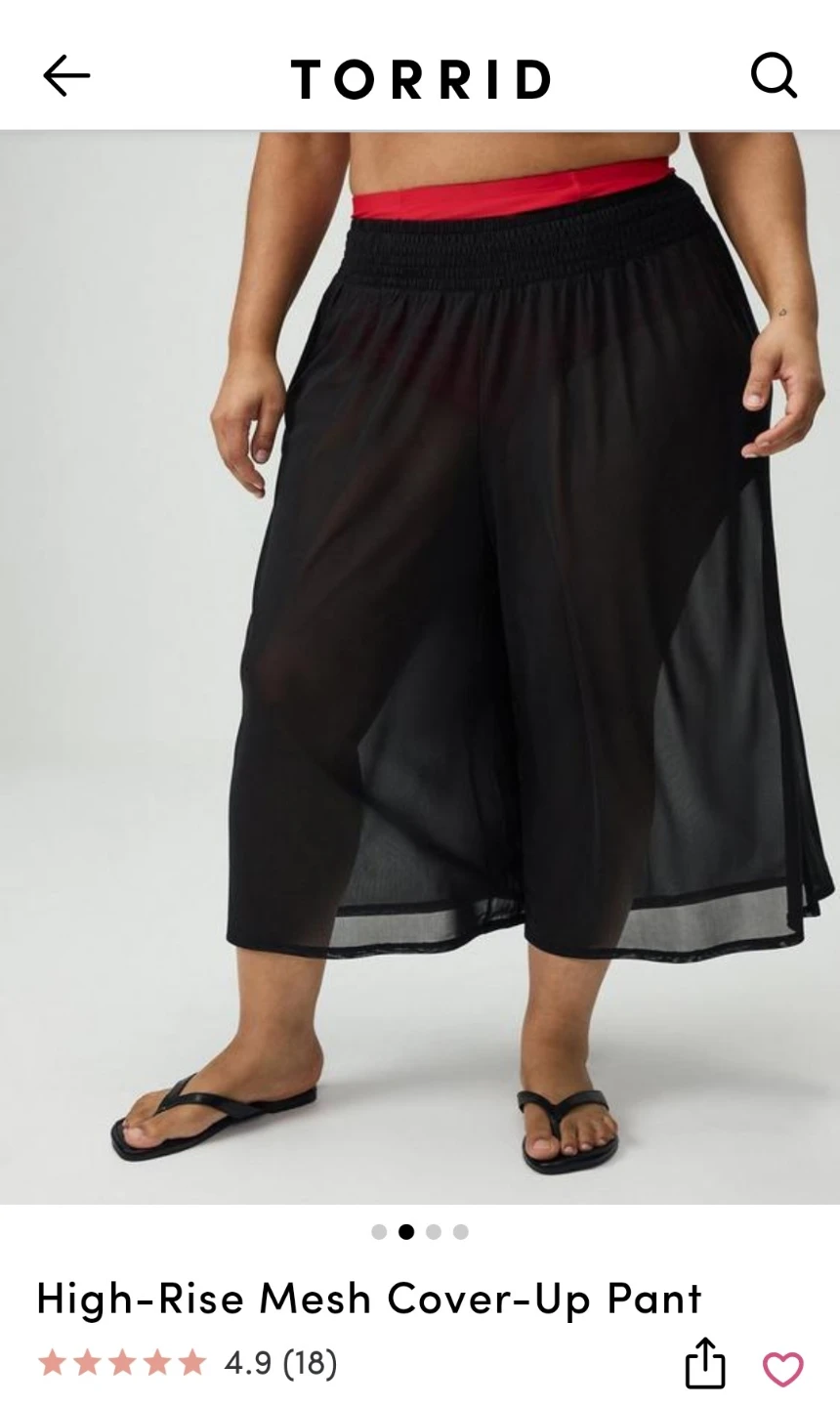 Torrid High-Rise Mesh Cover-Up Pant - photo 2