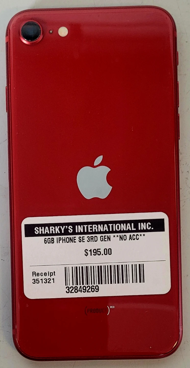 6GB IPhone  SE 3rd Gen (Product)RED (32849269) - photo 2
