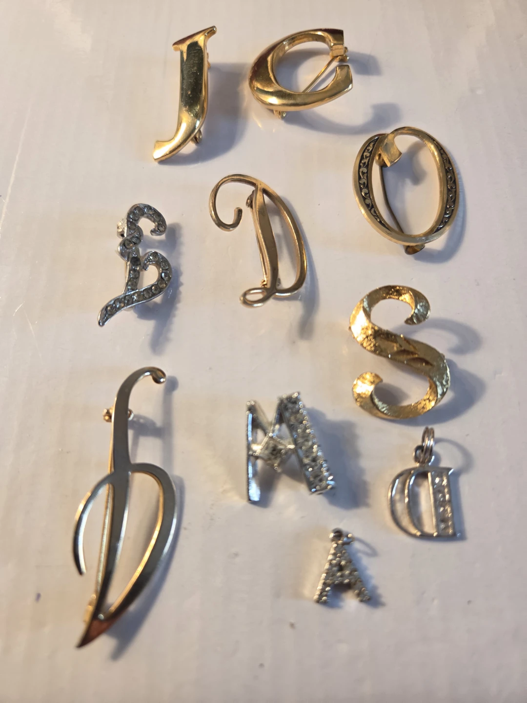 Assorted Letter Brooches - photo 2