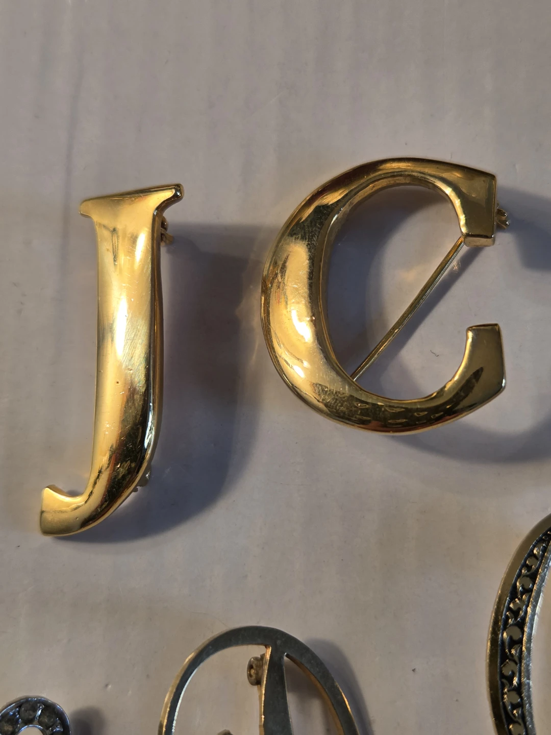 Assorted Letter Brooches - photo 4