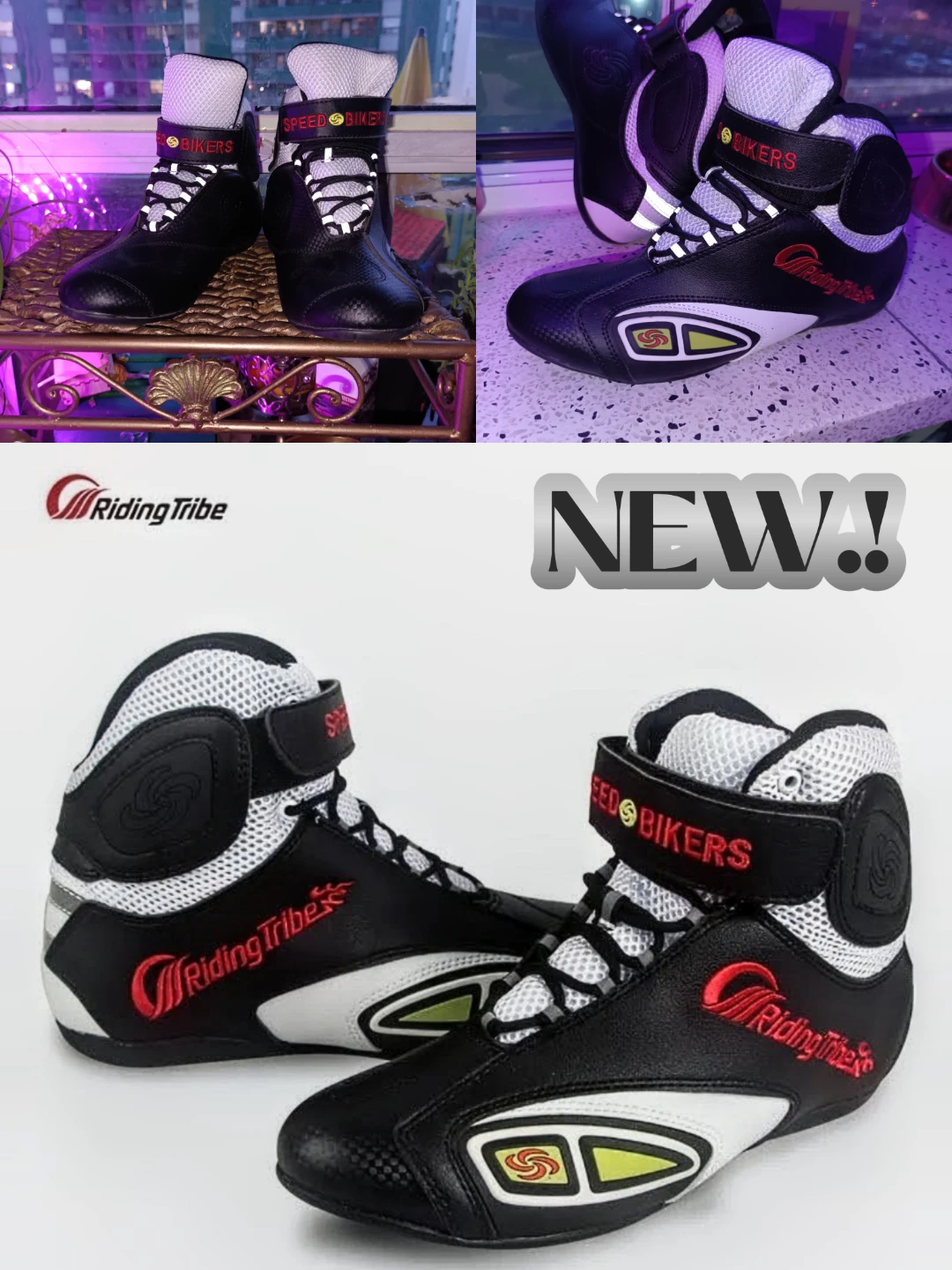 Riding Tribe Speed Bikers Motorcycle Boots