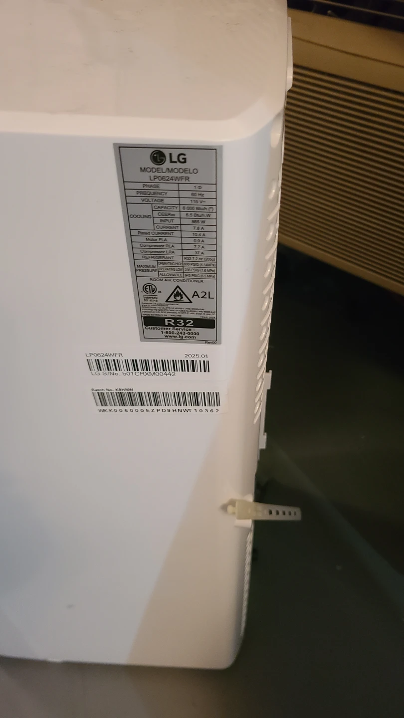 LG LP0624WFR Portable Air Conditioner - photo 4