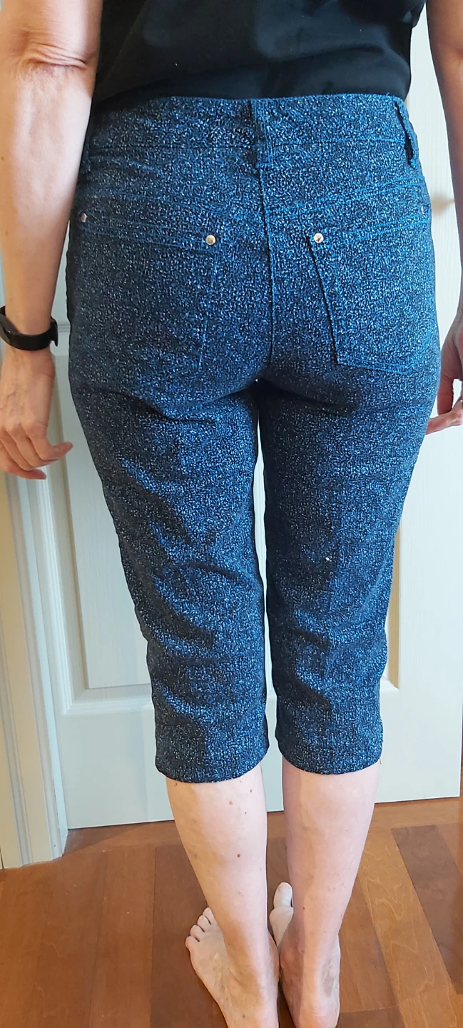 Trinity Blue Sparkle Capris Size 6P - photo 2