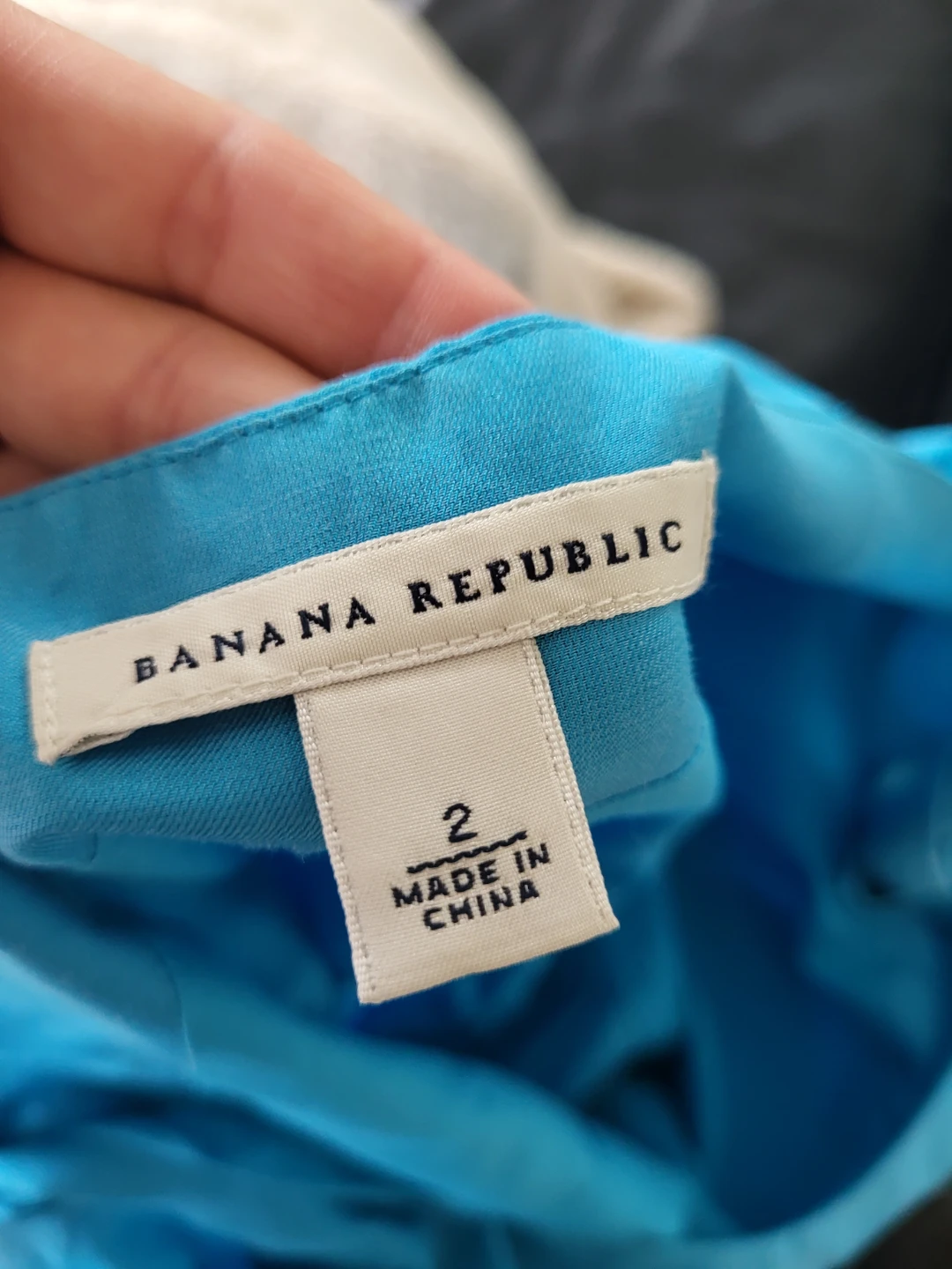 Banana Republic Blue Spaghetti Strap Dress Size 2 - photo 3