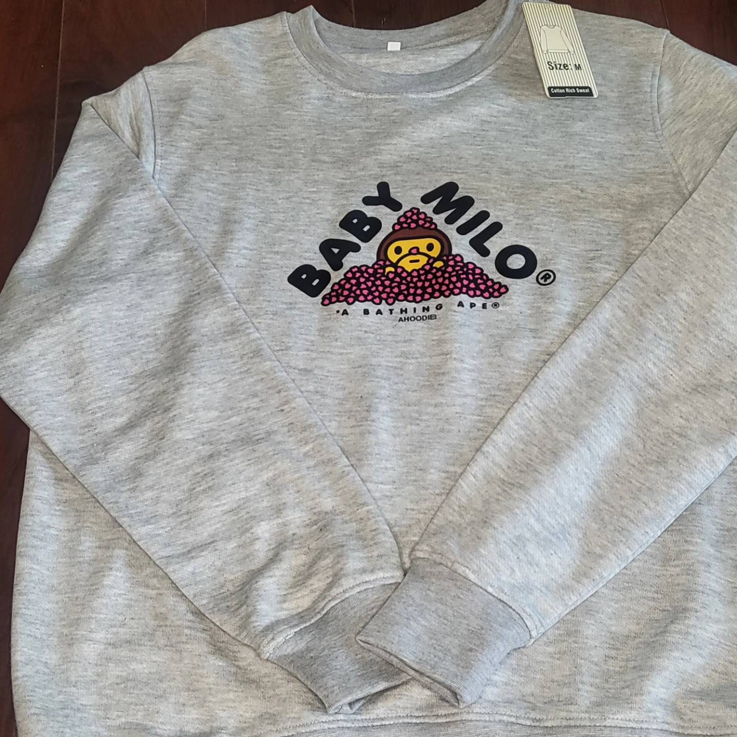 Baby Milo A Bathing Ape Crewneck Sweatshirt Medium