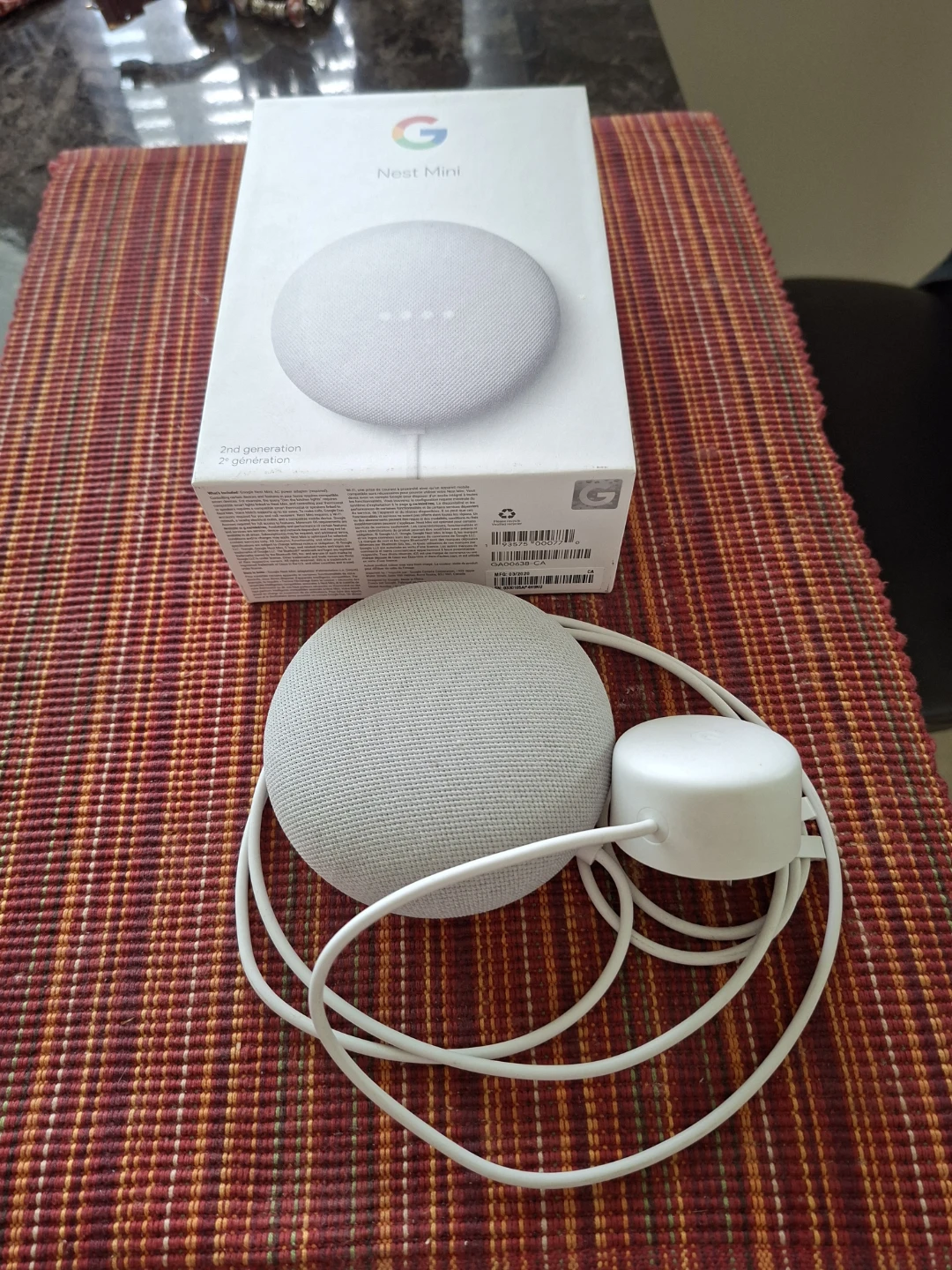 Google Nest Mini 2nd Gen Smart Speaker - photo 2