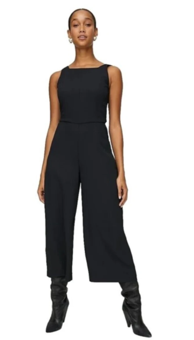 Aritzia Wilfred Écoulement Wide Leg Jumpsuit - size 4