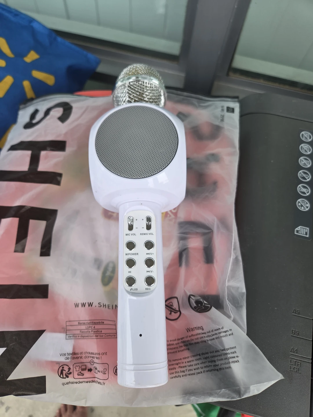 Portable Bluetooth Karaoke Microphone Speaker