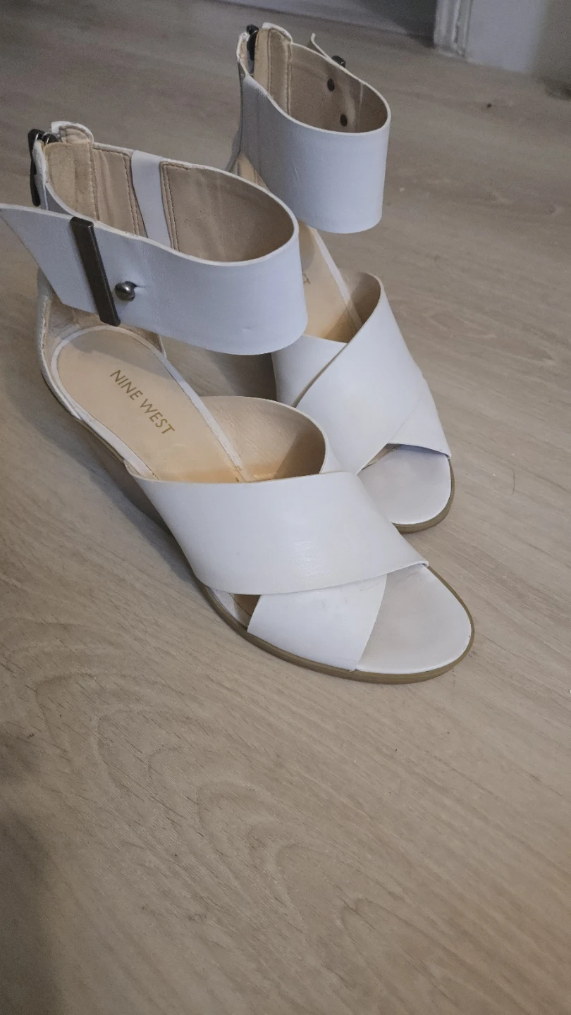 Nine West White Gladiator Sandals - photo 3