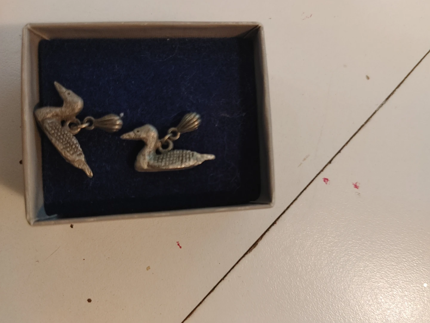 Silver Tone Bird and Loon Charms