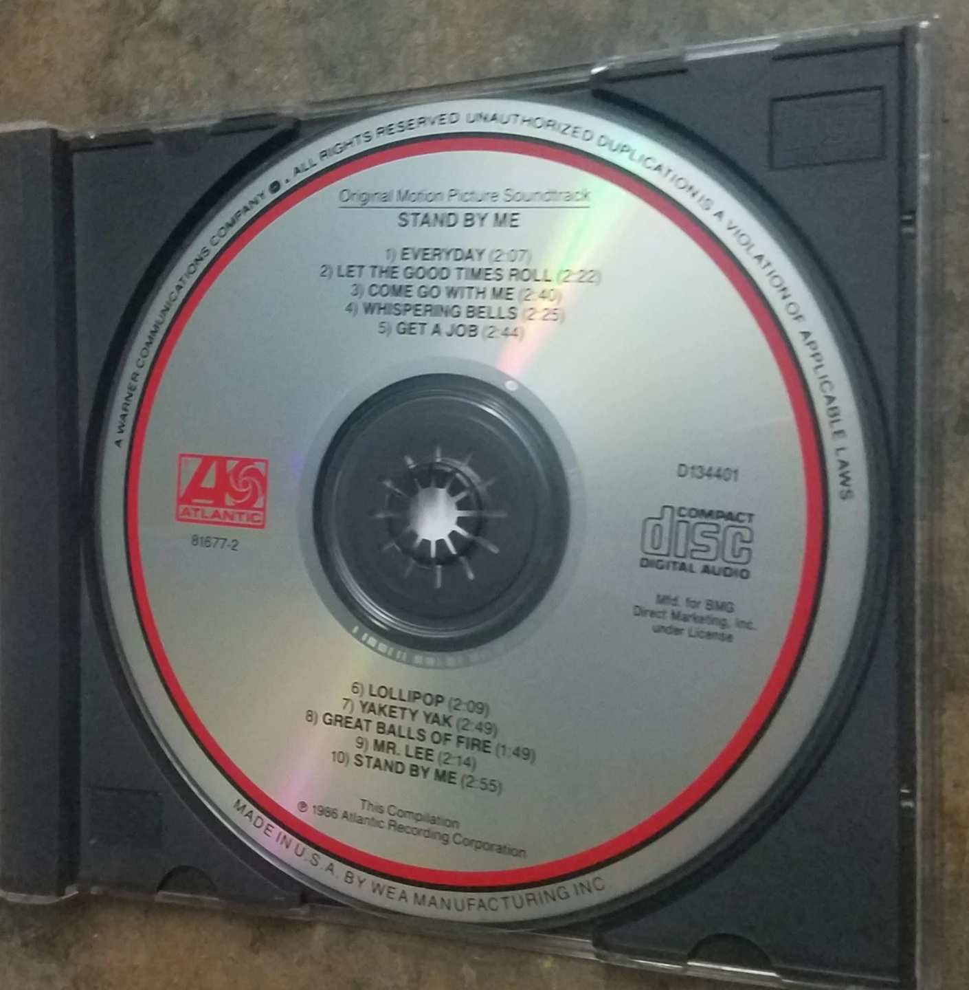 Stand By Me Original Motion Picture Soundtrack Near Mint  CD - photo 4