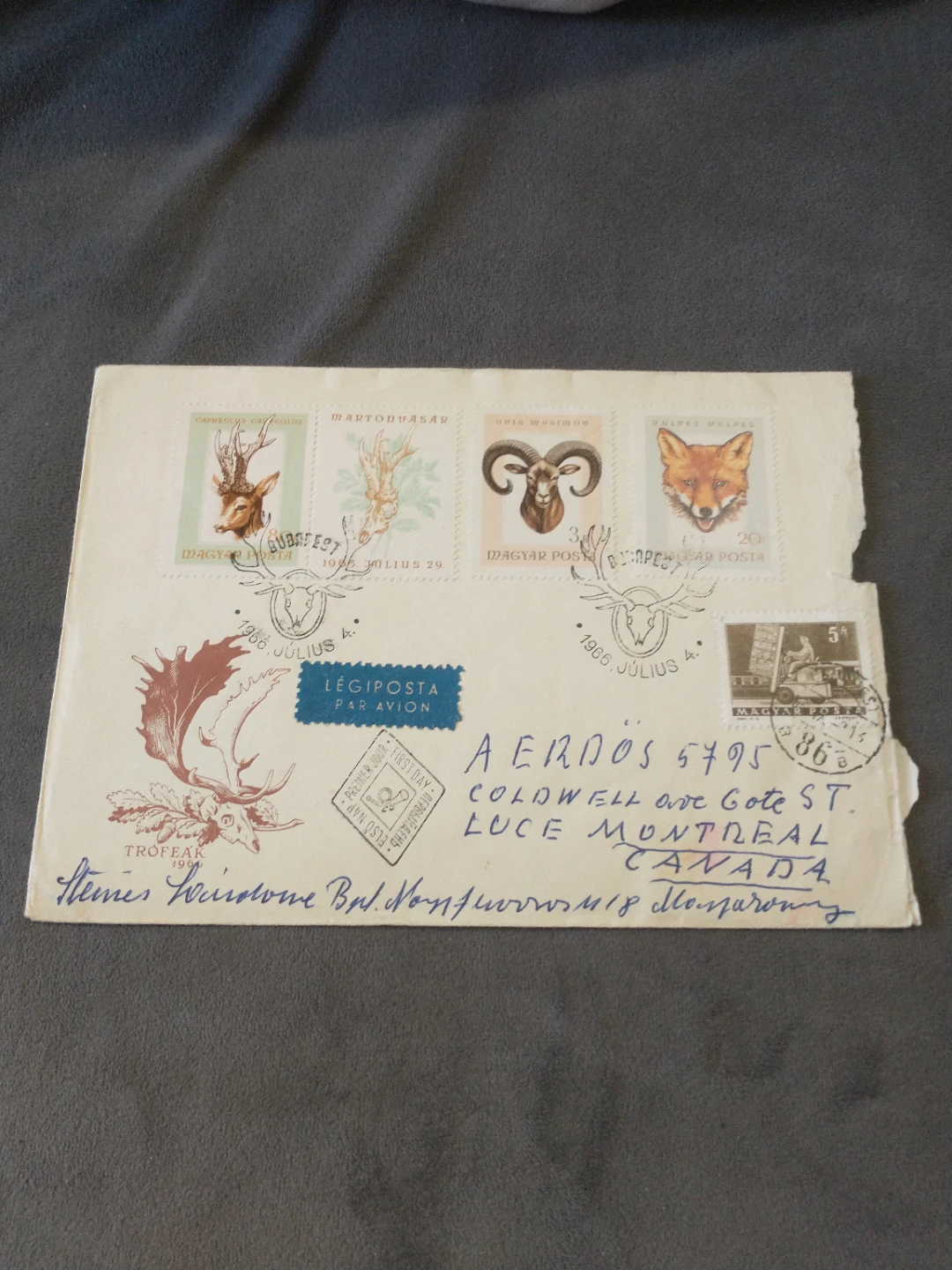 9 Hungary 1960s First Day Covers - photo 5