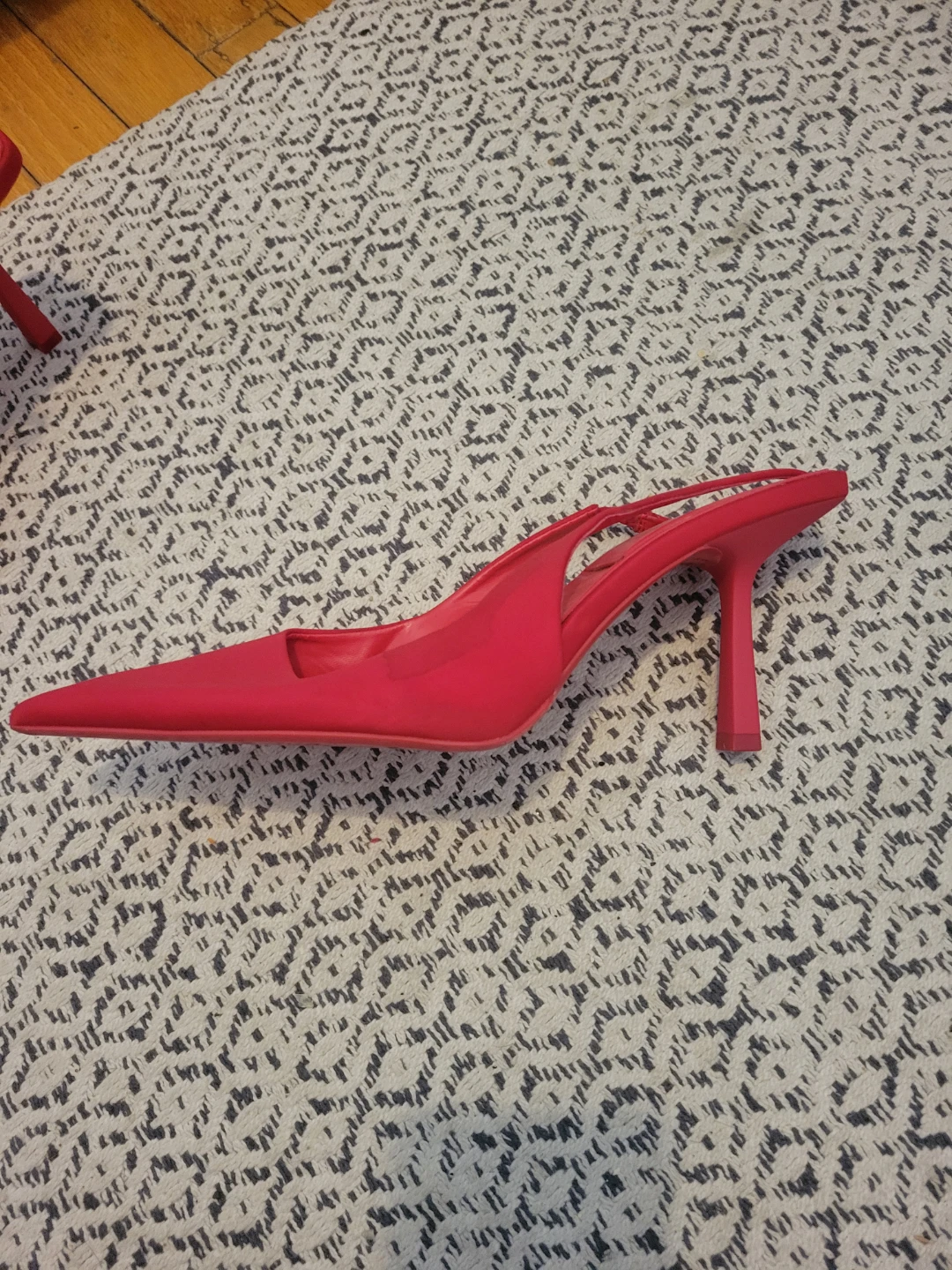 ZARA Red Slingback Heels - Size 40 - photo 3
