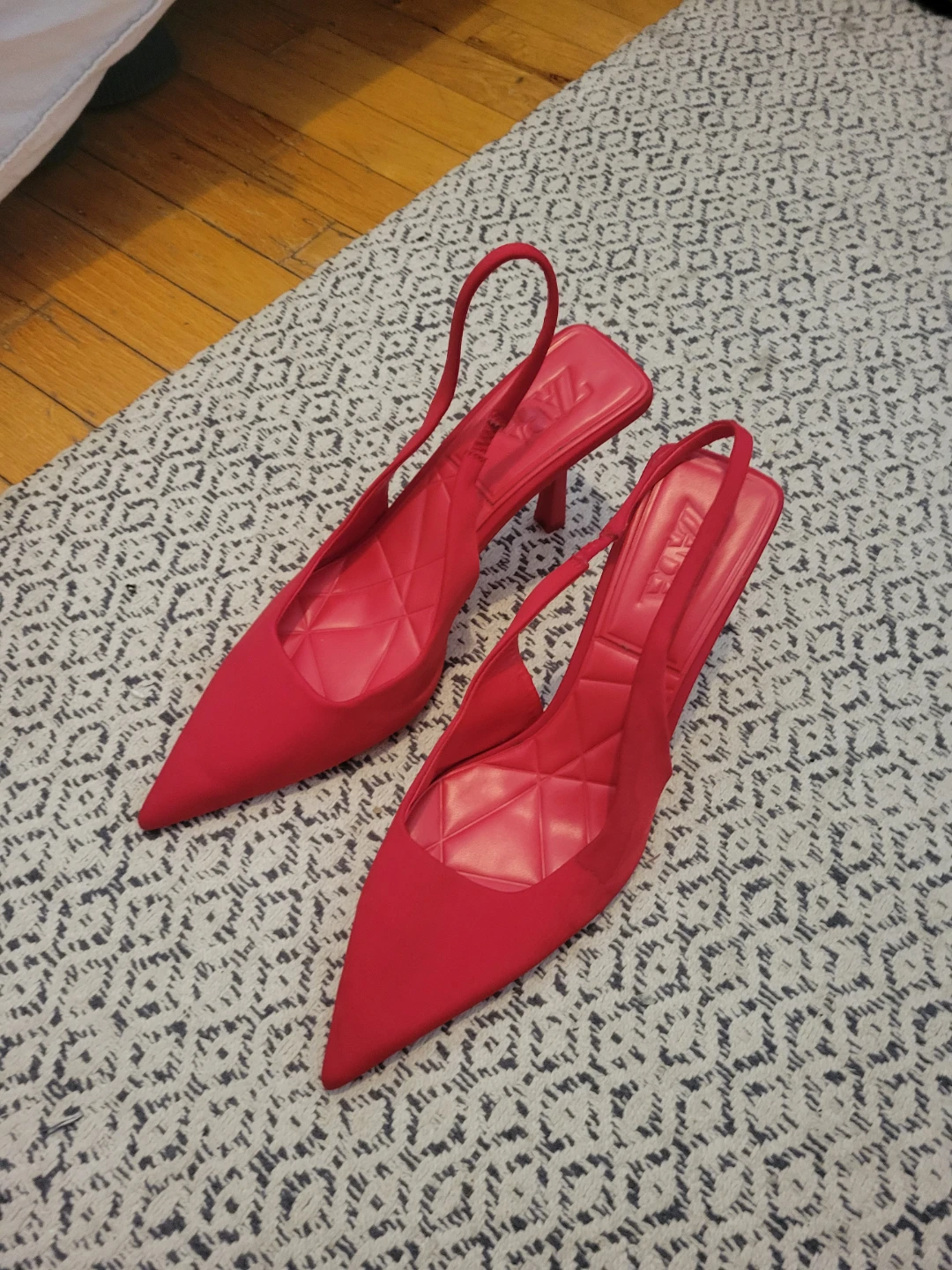 ZARA Red Slingback Heels - Size 40 - photo 5