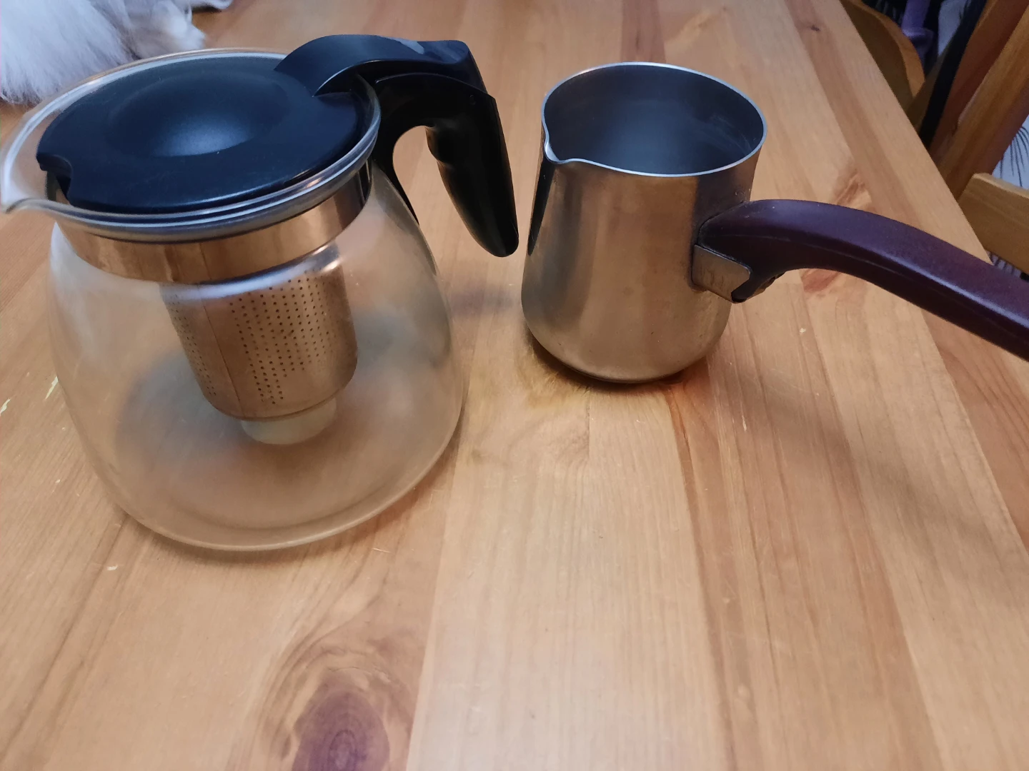 Glass Teapot and Turkish Coffee Pot