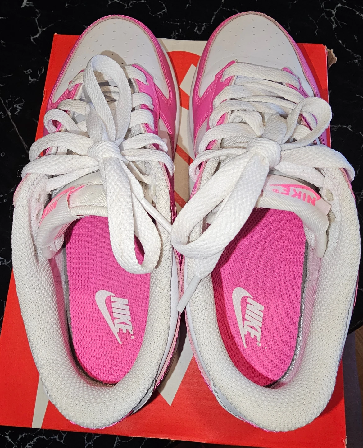 Nike Dunk Low Pink White Kids Shoes - photo 2