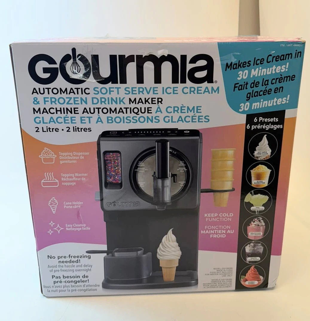 Gourmia Automatic Soft Serve Ice Cream & Frozen Drink Maker
