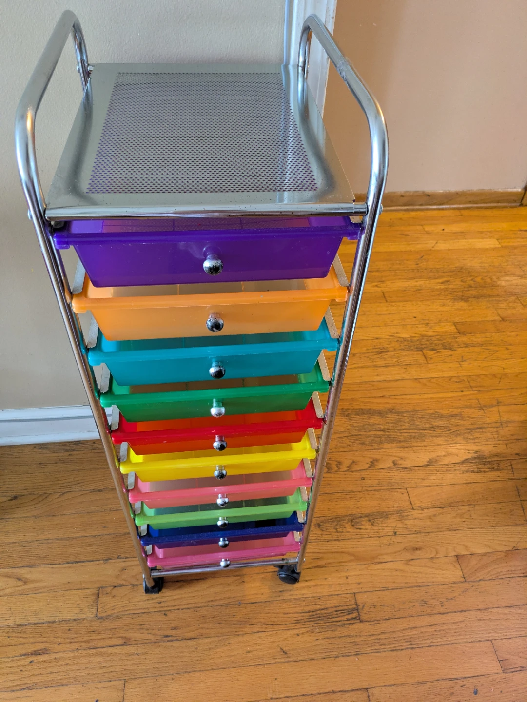 10-Drawer Rolling Cart