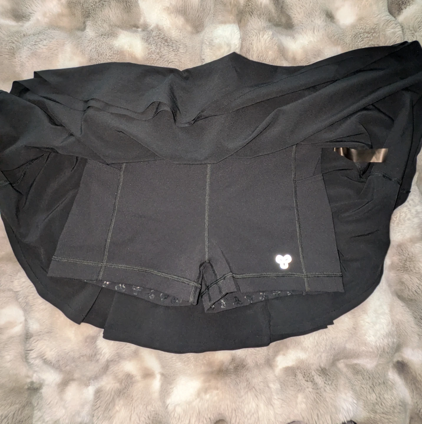 Aritzia Golden Black Tennis Skirt with Shorts - Size S - photo 4