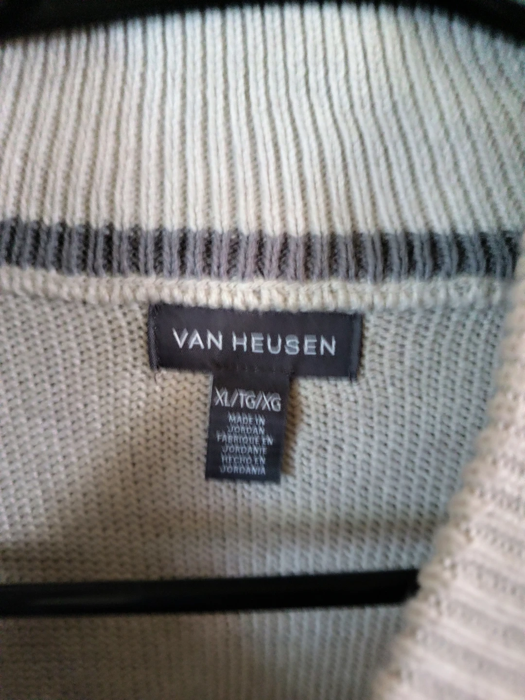 Van Heusen Men's Cable Knit Quarter-Zip Sweater XL - photo 3