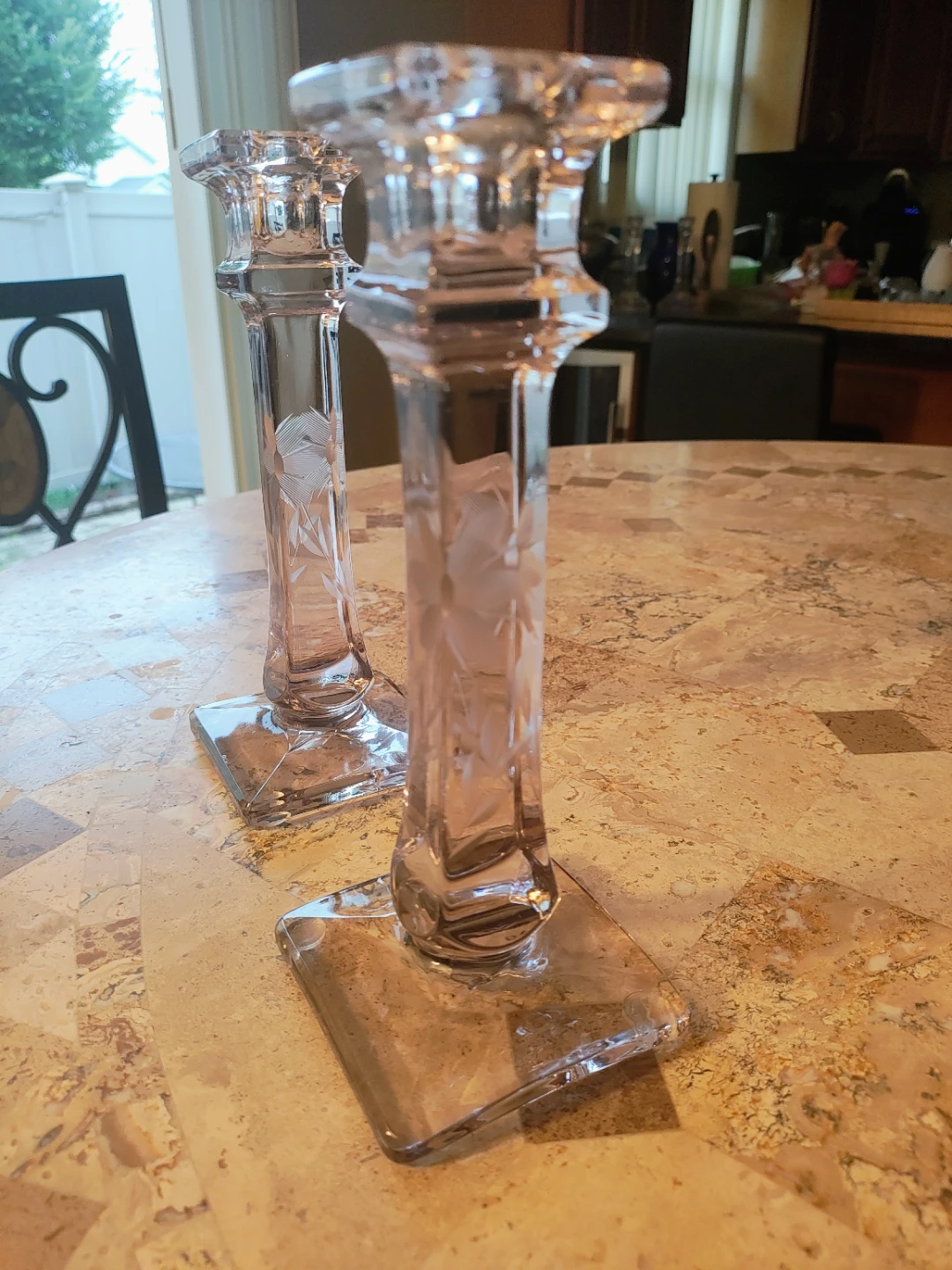 Pair of Crystal Candlesticks - photo 2