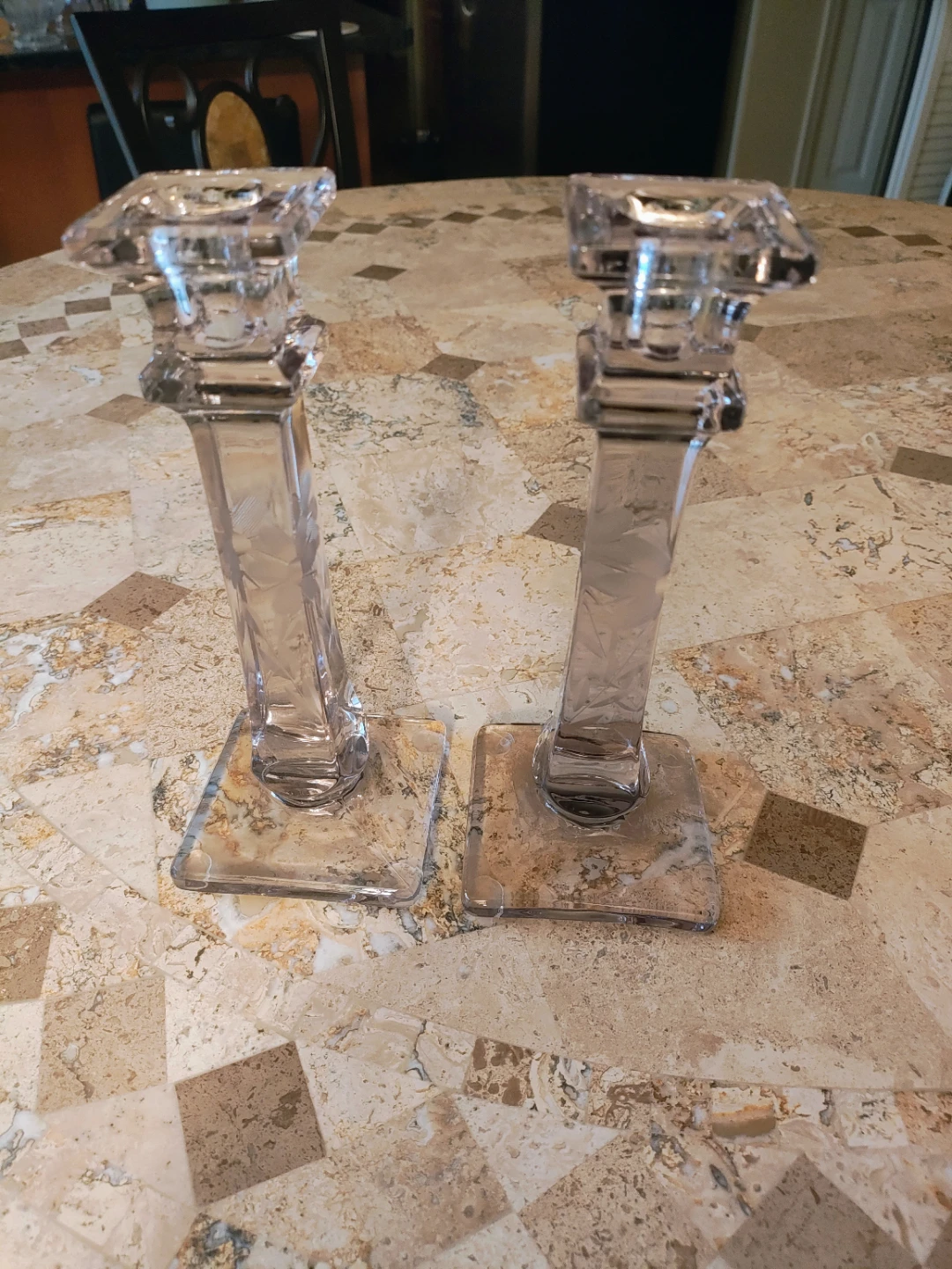 Pair of Crystal Candlesticks - photo 5