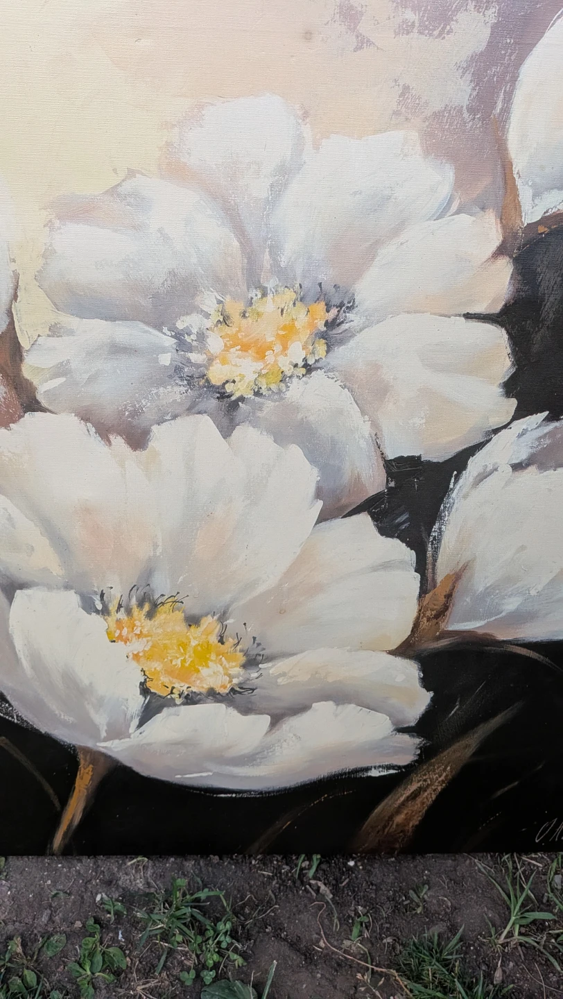 Two Floral Canvas Paintings for $25 - photo 3