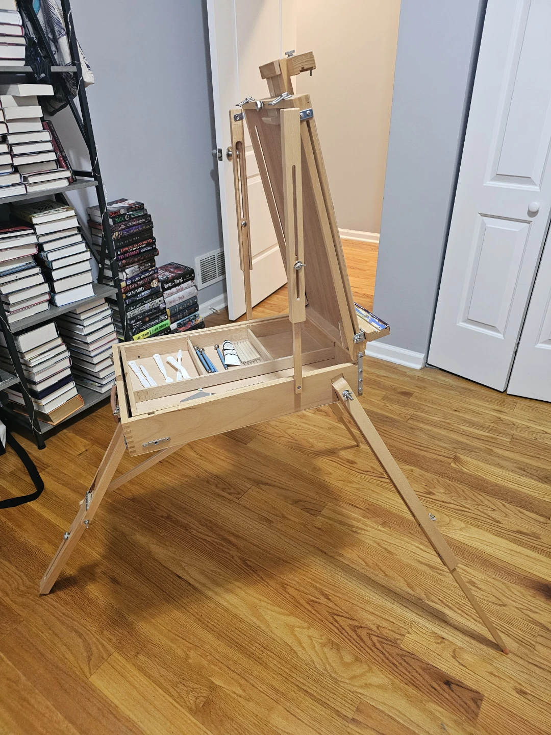 Wooden Artist Easel with Storage - photo 2