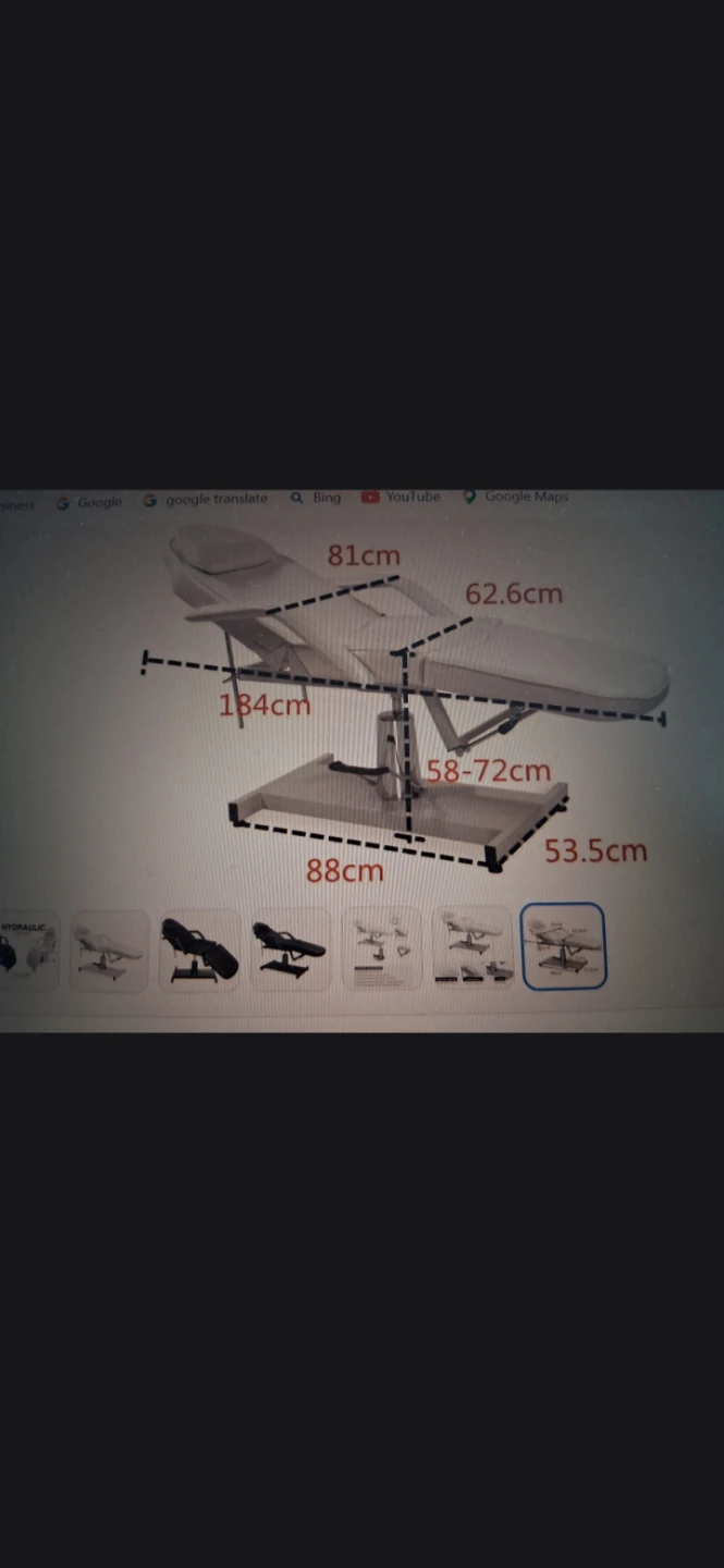 White Hydraulic Facial Bed / Massage Table - photo 4