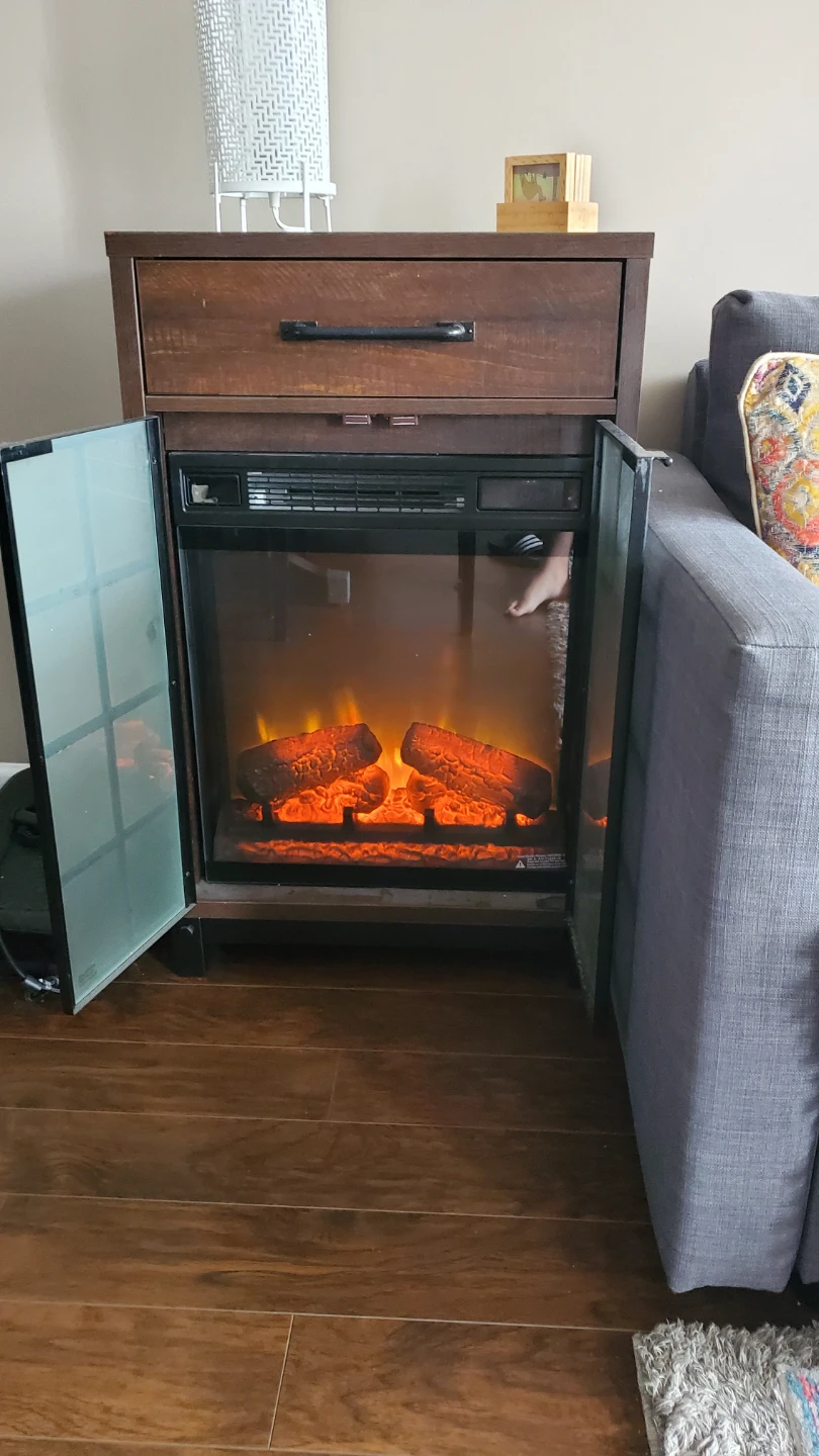 3 in 1 Bar Cabinet, Heater & Fireplace - photo 4