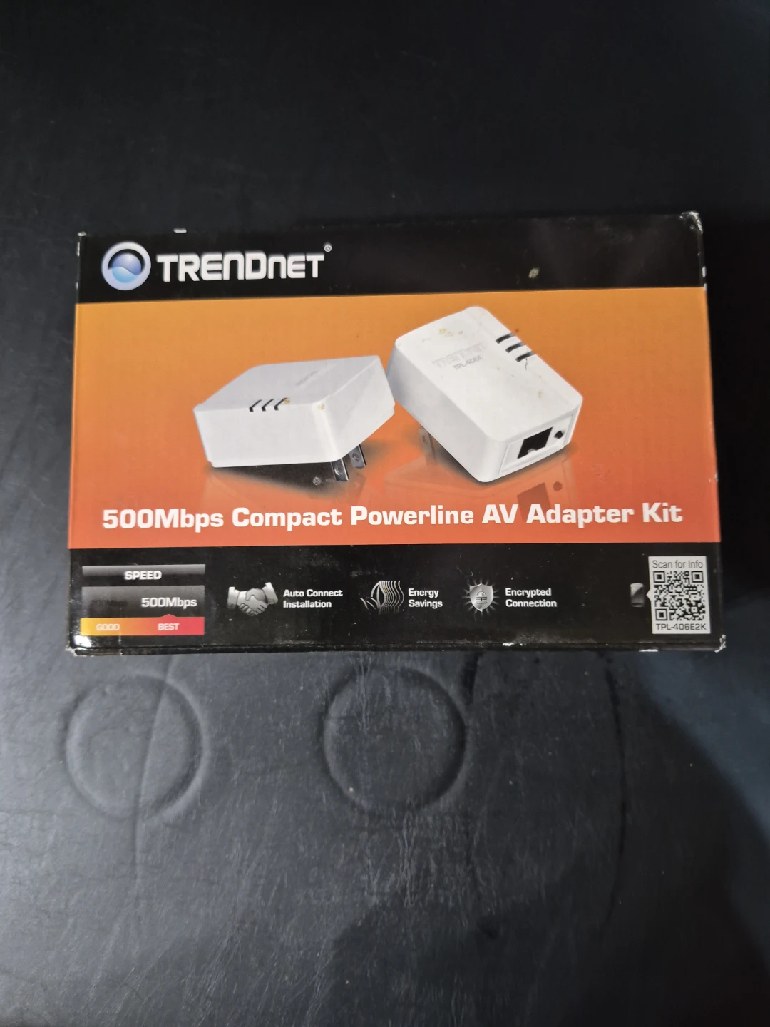TRENDnet TPL-406E2K 500Mbps Powerline AV Adapter Kit