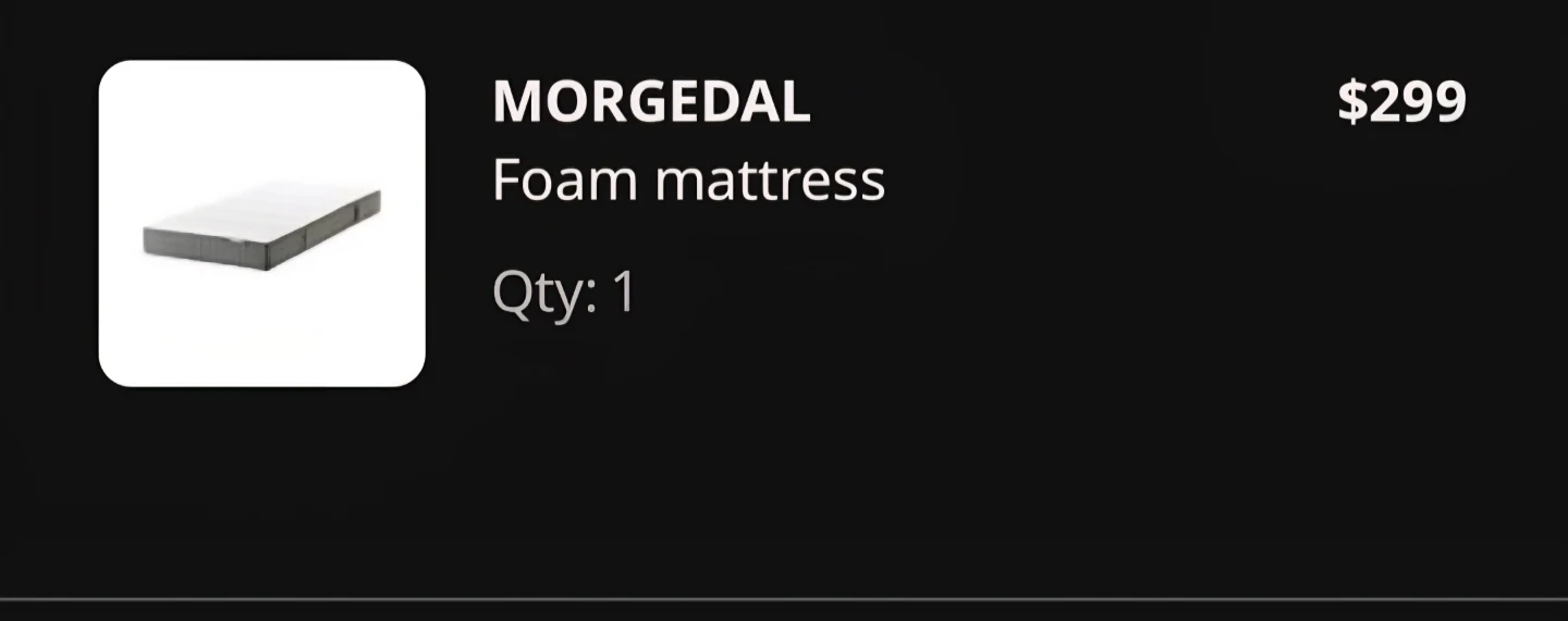 IKEA SLÄKT Twin Bed Frame and MORGEDAL Foam Mattress - photo 5